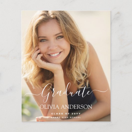 2023年写真卒業の予算クラス チラシ (正面)