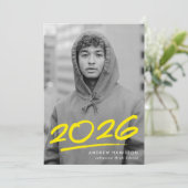 2023年写真卒業の黄色の破線 案内状 (スタンド正面)