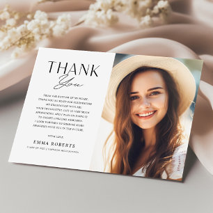 2023年写真大学エレガント卒業のクラス サンキューカード