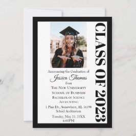 2023年写真大学卒業のクラス 招待状