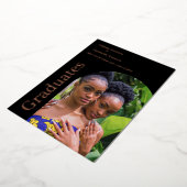 2023年卒業のダブルフォト卒業 箔招待状 (回転した状態)