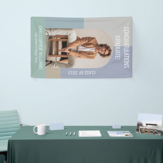 2023年卒業のミニマリストカラーブロッククラス 横断幕 (トレードショー)