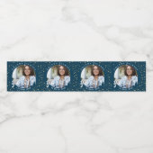 2023年卒業の青い写真クラス ペットボトルラベル (シングルラベル)