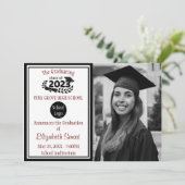 2023年卒業の黒人とブルゴーニュのクラス 招待状 (スタンド正面)