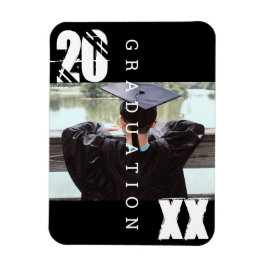 2023年卒業タイポグラフィはっきりしたフォトマグネット マグネット