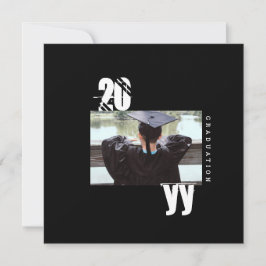 2023年卒業タイポグラフィはっきりした写真ミニマル