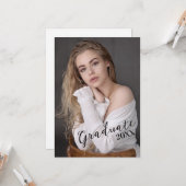 2023年卒業パーティーカードの写真クラス カード (正面/裏面インサイチュ)