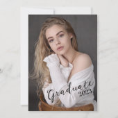 2023年卒業パーティーカードの写真クラス カード (正面)