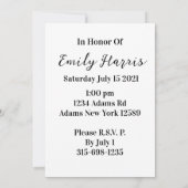 2023年卒業パーティーカードの写真クラス カード (裏面)