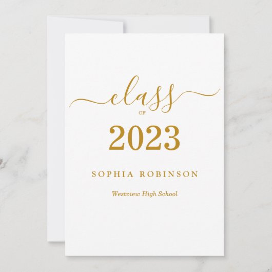 2023年卒業パーティー 招待状 (正面)