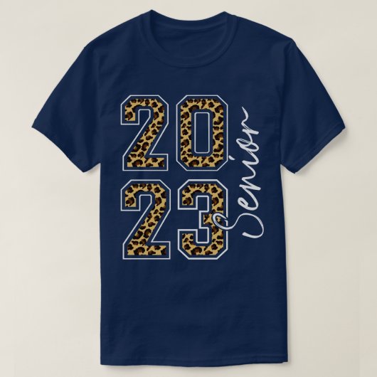 2023年卒業ヒョウの上級クラス Tシャツ (デザイン正面)