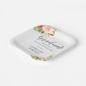 2023年卒業フローラ会の卒業クラス ペーパープレート (傾斜あり)