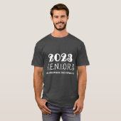 2023年卒業生の家族向けおもしろデザイン Tシャツ (正面フル)