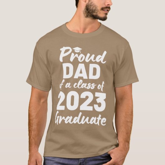 2023年卒業生の自慢のパパ ファミリー Tシャツ (正面)