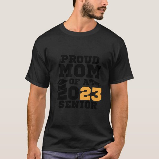 2023年卒業生の自慢のママ 2023年卒業式 Tシャツ (正面)