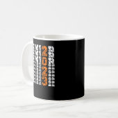 2023年卒業生バスケットボール選抜のクラス コーヒーマグカップ (正面左)