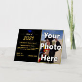 2023年卒業発表の折り畳みゴールドフォイルカード 箔シーズンカード (正面)