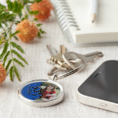 2023年卒業記念フォトブルーとブラック キーホルダー (側面)