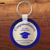 2023年卒業金ゴールドおめでとう キーホルダー (正面)