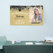 2023年卒業金ゴールド写真 横断幕 (トレードショー)