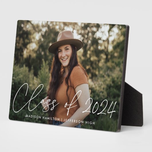 2023年台本モダン卒業写真のクラス フォトプラーク (側面)