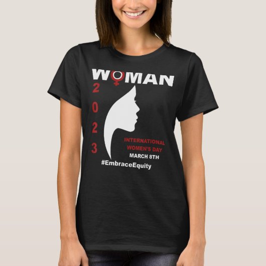 2023年国際的女性デーを受け入れる Tシャツ (正面)