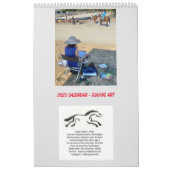 2023年壁掛けカレンダーオリジナルウマ科のアート カレンダー (カバー)