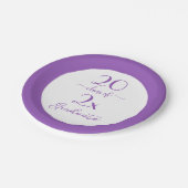 2023年大学院バイオレットタイポグラフィ ペーパープレート (アングル)
