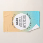 2023年女子旅トロピカルグラデーションカスタム ハンドタオル (ハンドタオル)