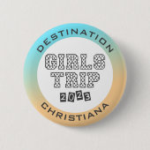 2023年女子旅トロピカルグラデーションカスタム 缶バッジ (正面)