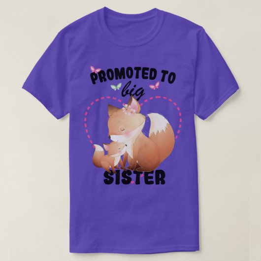 2023年姉に昇進キツネ妊娠アナウンス Tシャツ (デザイン正面)