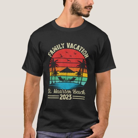 2023年家族休暇セントメエン海岸 Tシャツ (正面)