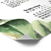 2023年年間カレンダー, 水彩カレンダー, 月曜日 ポスター (角)