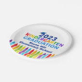 2023年幼稚園卒業学校カスタムパーティー ペーパープレート (アングル)