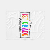 2023年度オートグラフ1年生卒業 フリースブランケット (正面(横))