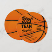 2023年度バスケットボールクラスチームパーティー 招待状 (正面/裏面)