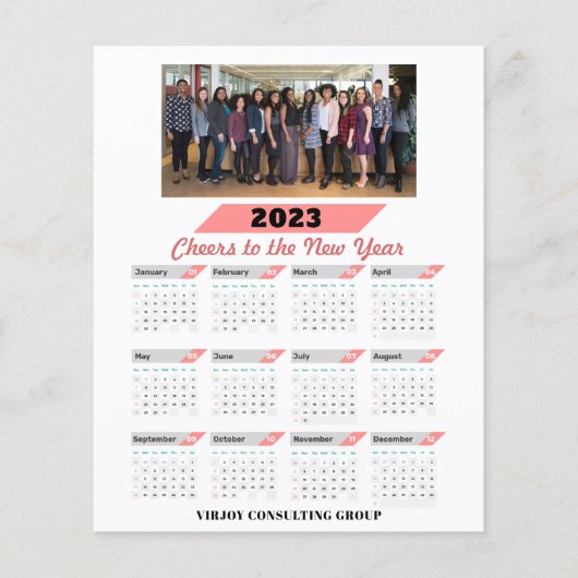 2023年度予算カレン企業のダビジネス写真カード (正面)