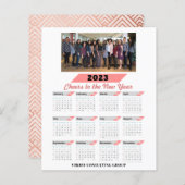 2023年度予算カレン企業のダビジネス写真カード (正面/裏面)