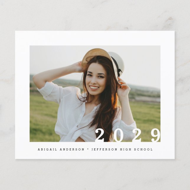 2023年度予算シンプル写真卒業発表 (正面)