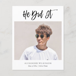 2023年度予算彼はそれを少年モダン卒業発表した チラシ