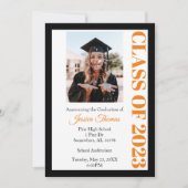 2023年度写真卒業招待状 招待状 (正面)