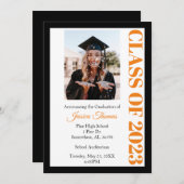 2023年度写真卒業招待状 招待状 (正面/裏面)