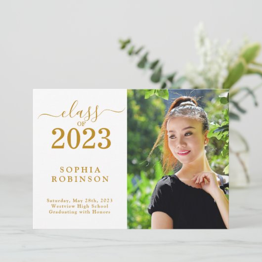 2023年度写真卒業発表のクラス 招待状 (スタンド正面)