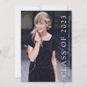 2023年度写真卒業発表のクラス 招待状 (正面)