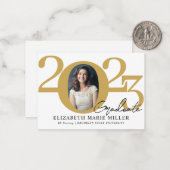 2023年度写真卒業発表 ノートカード (正面/裏面インサイチュ)