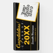 2023年度写真学校の黒人卒業 横断幕 (縦)