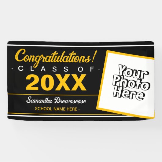 2023年度写真学校の黒人卒業 横断幕 (横)