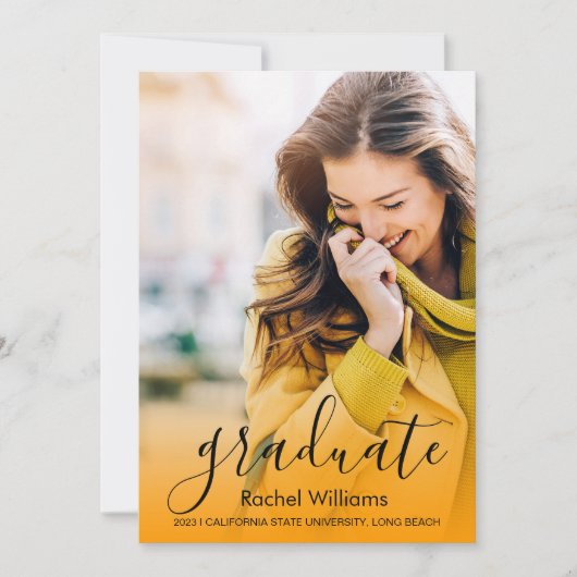 2023年度写真招待状パーティー発表 案内状 (正面)