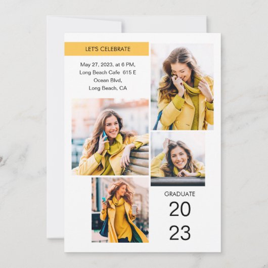 2023年度写真招待状パーティー発表 案内状 (裏面)