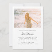 2023年度写真高校卒業 招待状 (裏面)